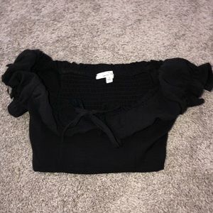 Black Crop Top